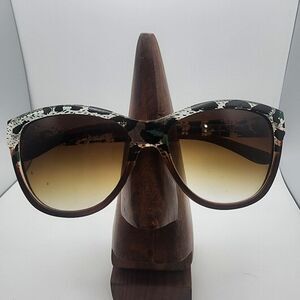 Steve Madden Brown & Animal Print Sunglasses